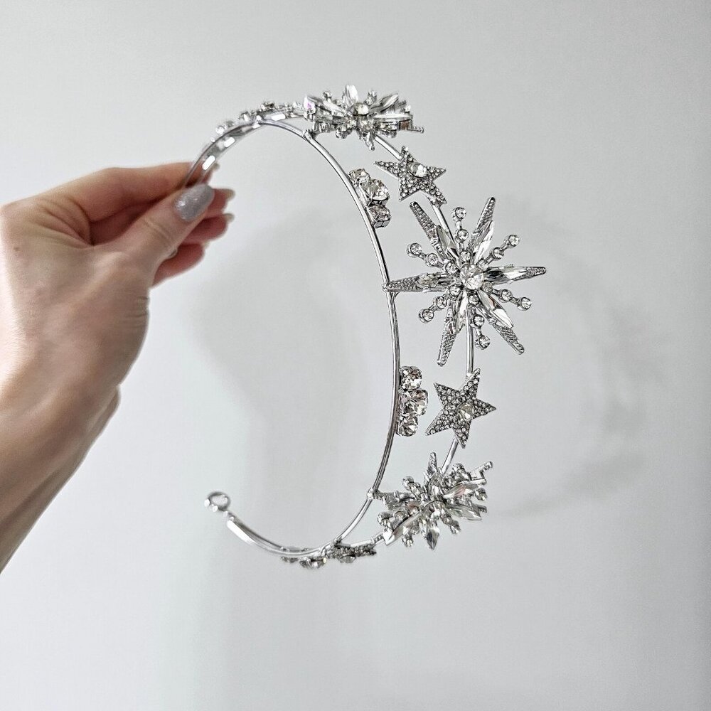 Princess Tiara Wedding Tiaras for Bride, Quinceanera Crown